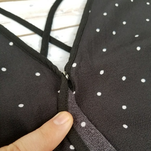 *LAST ONE* Black and White Polka Dot Romper - Picture 6 of 8